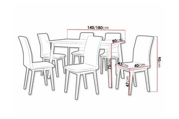 Patrickswell Spisegruppe - Møbler - Bord - Spisegruppe