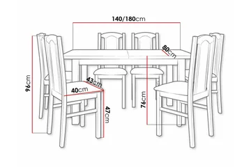 Patrickswell Spisegruppe - Møbler - Bord - Spisegruppe