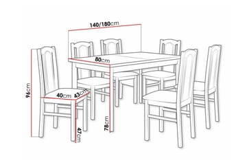 Patrickswell Spisegruppe - Møbler - Bord - Spisegruppe