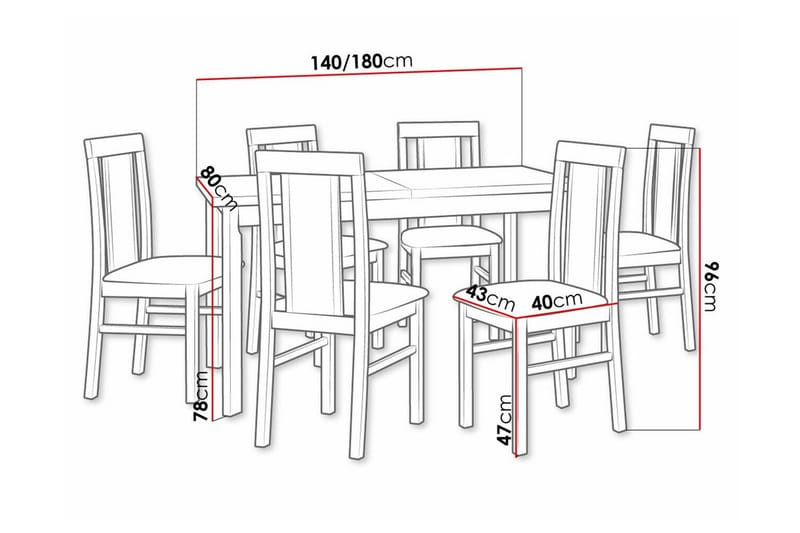 Patrickswell Spisegruppe - Møbler - Bord - Spisegruppe
