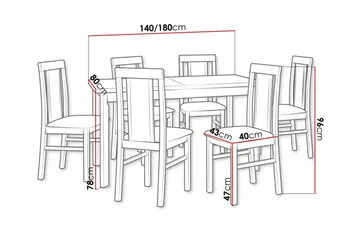 Patrickswell Spisegruppe - Møbler - Bord - Spisegruppe