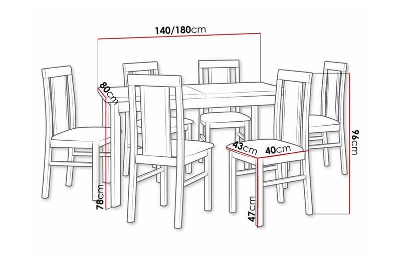 Patrickswell Spisegruppe - Møbler - Bord - Spisegruppe
