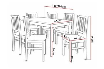 Patrickswell Spisegruppe - Møbler - Bord - Spisegruppe