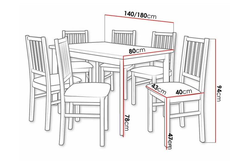 Patrickswell Spisegruppe - Møbler - Bord - Spisegruppe