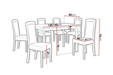Patrickswell Spisegruppe - Møbler - Bord - Spisegruppe