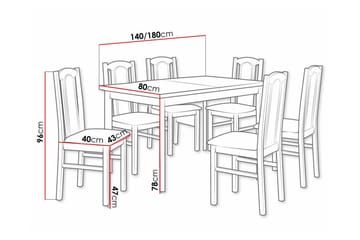 Patrickswell Spisegruppe - Møbler - Bord - Spisegruppe