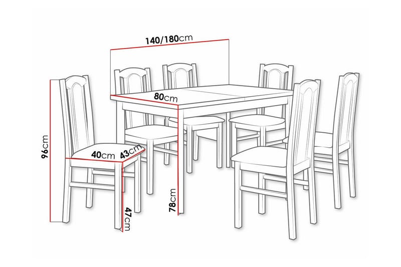 Patrickswell Spisegruppe - Møbler - Bord - Spisegruppe