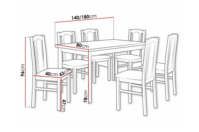 Patrickswell Spisegruppe - Møbler - Bord - Spisegruppe