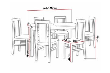 Patrickswell Spisegruppe - Møbler - Bord - Spisegruppe