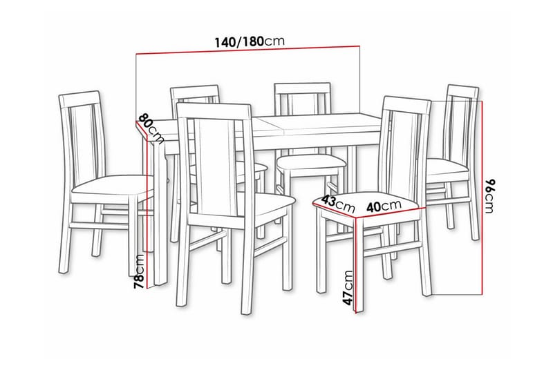 Patrickswell Spisegruppe - Møbler - Bord - Spisegruppe