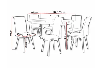 Patrickswell Spisegruppe - Møbler - Bord - Spisegruppe