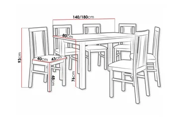 Patrickswell Spisegruppe - Møbler - Bord - Spisegruppe