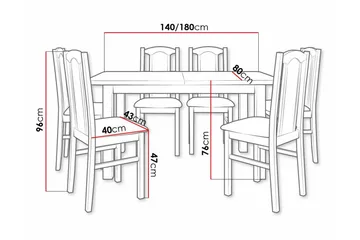 Patrickswell Spisegruppe - Møbler - Bord - Spisegruppe