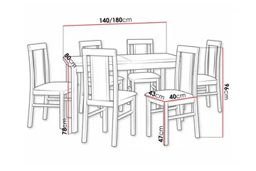 Patrickswell Spisegruppe - Møbler - Bord - Spisegruppe