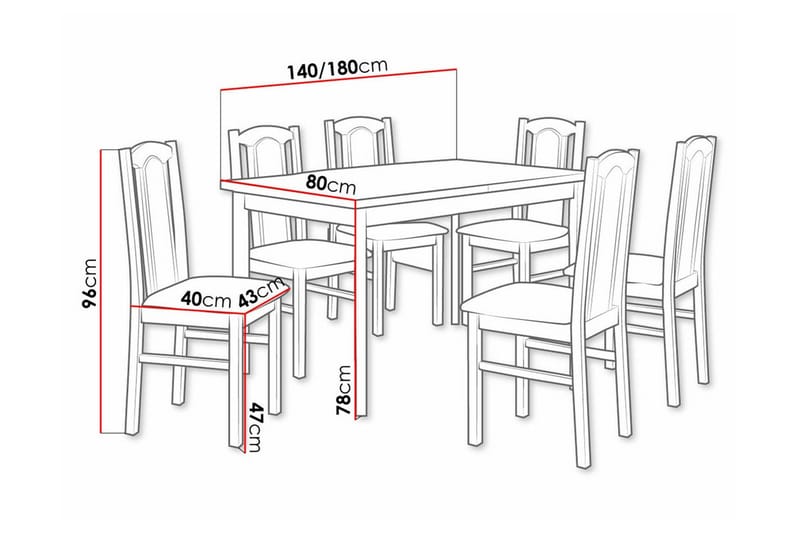 Patrickswell Spisegruppe - Møbler - Bord - Spisegruppe