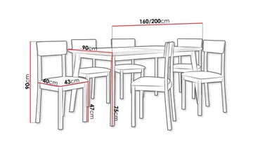 Patrickswell Spisegruppe - Møbler - Bord - Spisegruppe