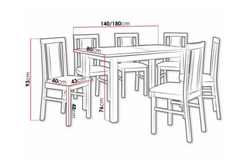 Patrickswell Spisegruppe - Møbler - Bord - Spisegruppe