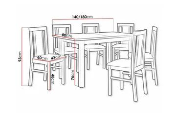 Patrickswell Spisegruppe - Møbler - Bord - Spisegruppe