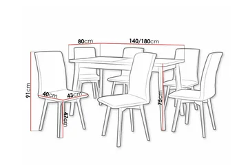 Patrickswell Spisegruppe - Møbler - Bord - Spisegruppe