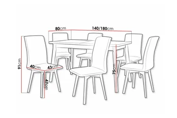 Patrickswell Spisegruppe - Møbler - Bord - Spisegruppe