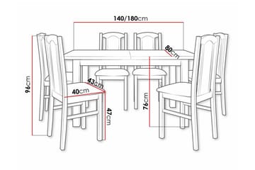 Patrickswell Spisegruppe - Møbler - Bord - Spisegruppe