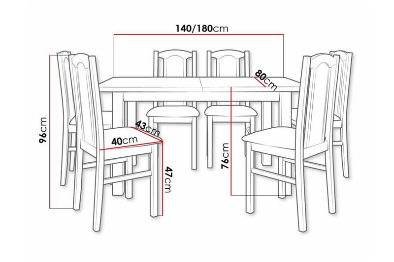 Patrickswell Spisegruppe - Møbler - Bord - Spisegruppe