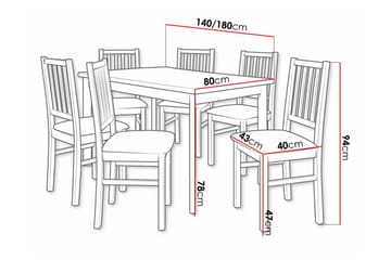 Patrickswell Spisegruppe - Møbler - Bord - Spisegruppe
