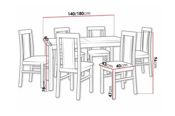 Patrickswell Spisegruppe - Møbler - Bord - Spisegruppe