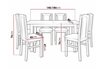 Patrickswell Spisegruppe - Møbler - Bord - Spisegruppe