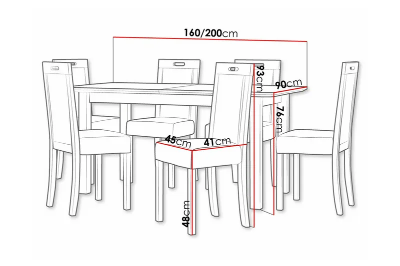 Patrickswell Spisegruppe - Møbler - Bord - Spisegruppe