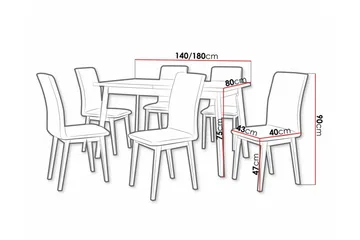 Patrickswell Spisegruppe - Møbler - Bord - Spisegruppe