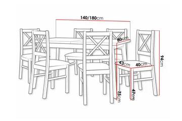 Patrickswell Spisegruppe - Møbler - Bord - Spisegruppe