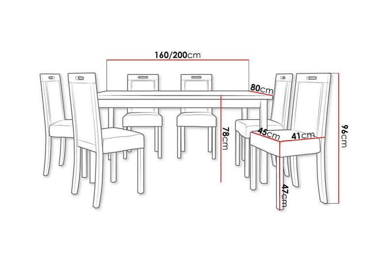 Patrickswell Spisegruppe - Møbler - Bord - Spisegruppe