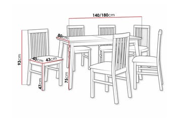 Patrickswell Spisegruppe - Møbler - Bord - Spisegruppe