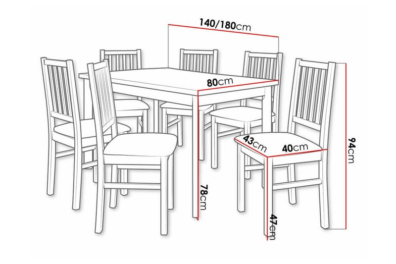 Patrickswell Spisegruppe - Møbler - Bord - Spisegruppe