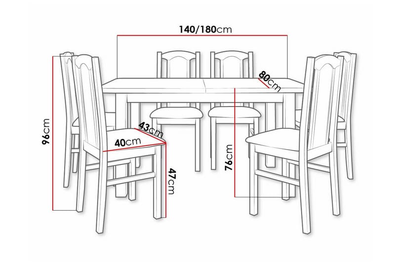 Patrickswell Spisegruppe - Møbler - Bord - Spisegruppe