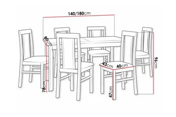 Patrickswell Spisegruppe - Møbler - Bord - Spisegruppe