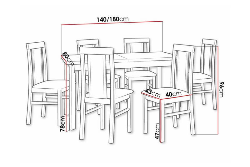 Patrickswell Spisegruppe - Møbler - Bord - Spisegruppe