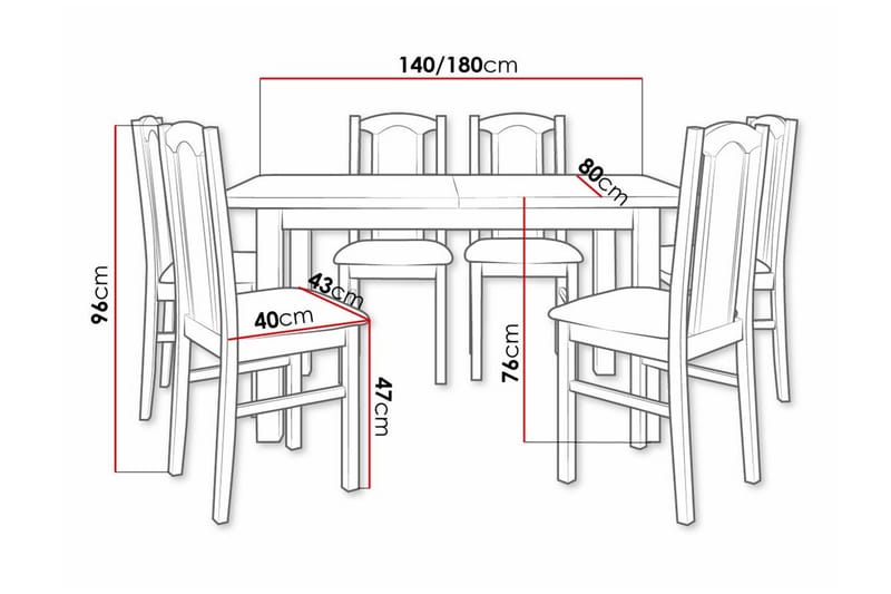 Patrickswell Spisegruppe - Møbler - Bord - Spisegruppe