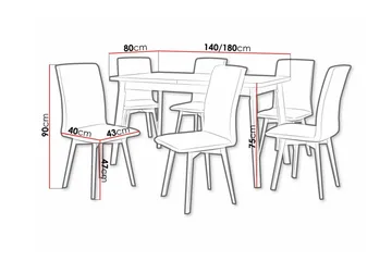 Patrickswell Spisegruppe - Møbler - Bord - Spisegruppe