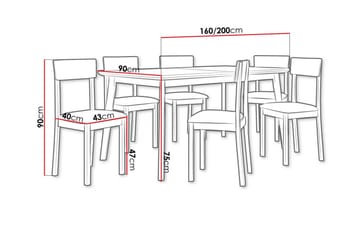 Patrickswell Spisegruppe - Møbler - Bord - Spisegruppe