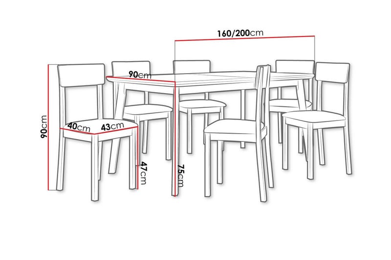Patrickswell Spisegruppe - Møbler - Bord - Spisegruppe