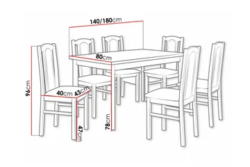 Patrickswell Spisegruppe - Møbler - Bord - Spisegruppe