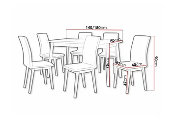 Patrickswell Spisegruppe - Møbler - Bord - Spisegruppe