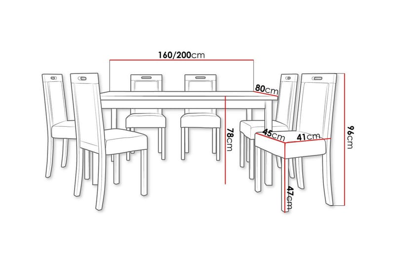 Patrickswell Spisegruppe - Møbler - Bord - Spisegruppe