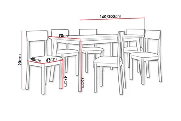 Patrickswell Spisegruppe - Møbler - Bord - Spisegruppe