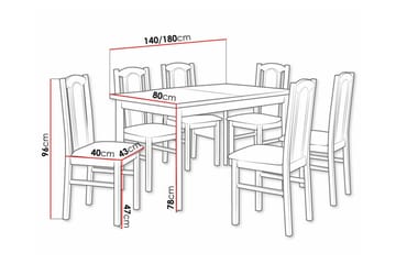 Patrickswell Spisegruppe - Møbler - Bord - Spisegruppe