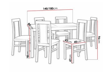 Patrickswell Spisegruppe - Møbler - Bord - Spisegruppe