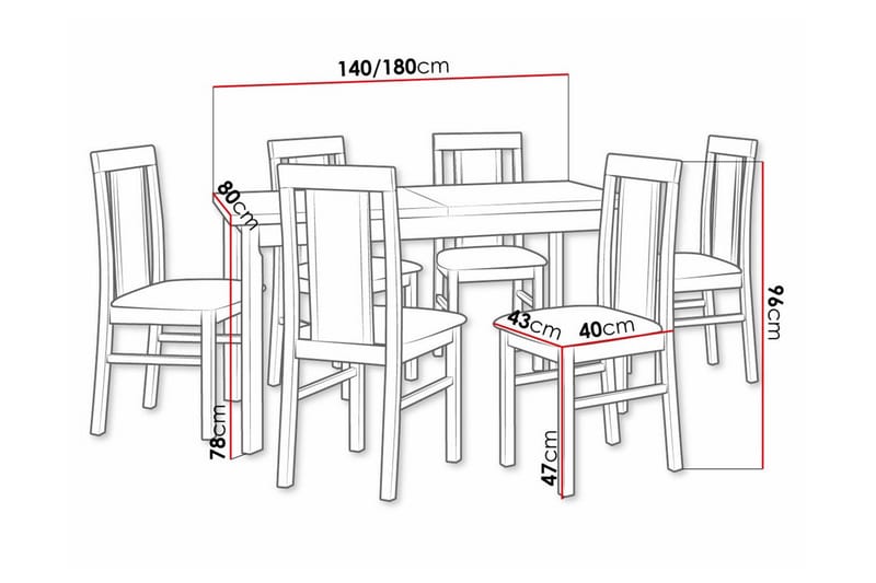 Patrickswell Spisegruppe - Møbler - Bord - Spisegruppe