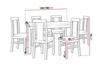 Patrickswell Spisegruppe - Møbler - Bord - Spisegruppe
